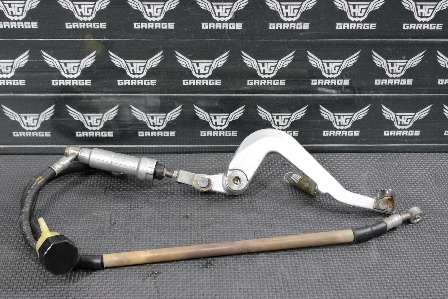 2014 KAWASAKI KX100 KX85 OEM NISSIN REAR BACK BRAKE MASTER CYLINDER W RESERVOIR - hggarage