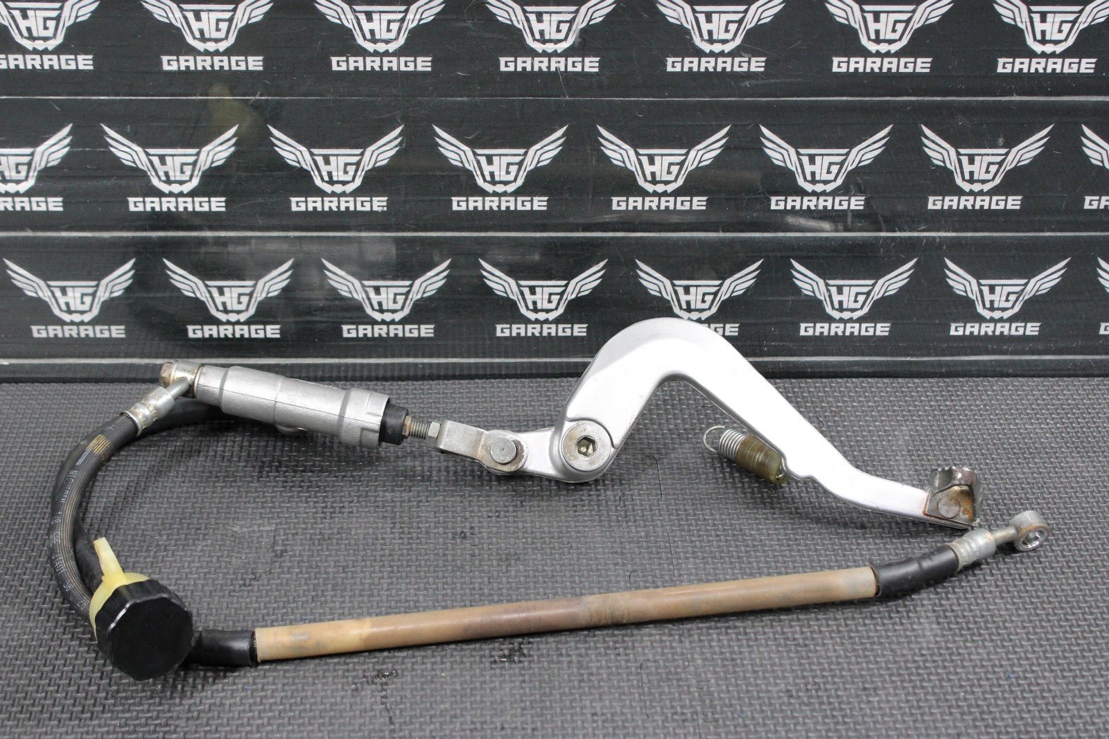 2014 KAWASAKI KX100 KX85 OEM NISSIN REAR BACK BRAKE MASTER CYLINDER W RESERVOIR - hggarage