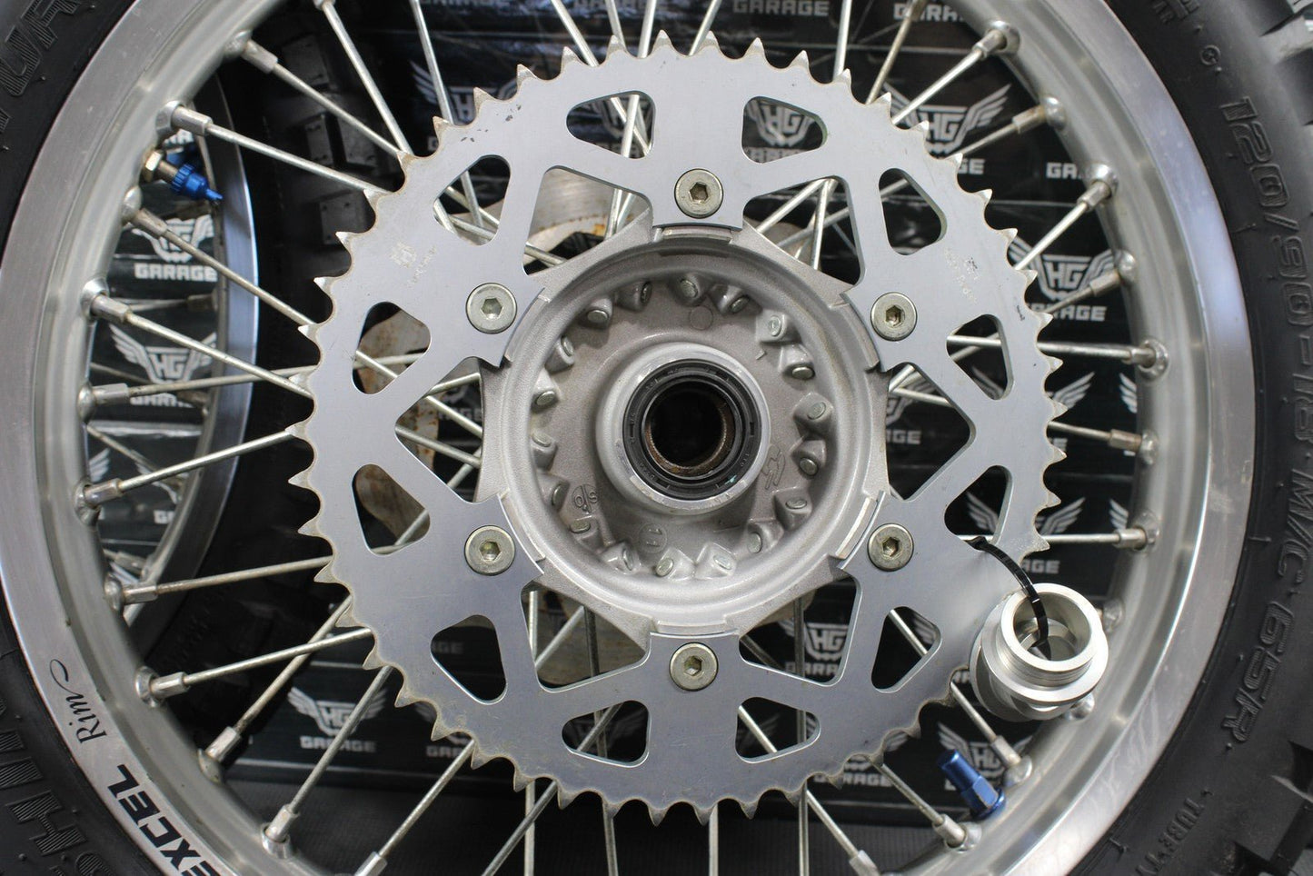 2013 HUSQVARNA TE511 OEM EXCEL FRONT BACK REAR WHEEL SET PAIR WHEELS RIMS HUBS - hggarage