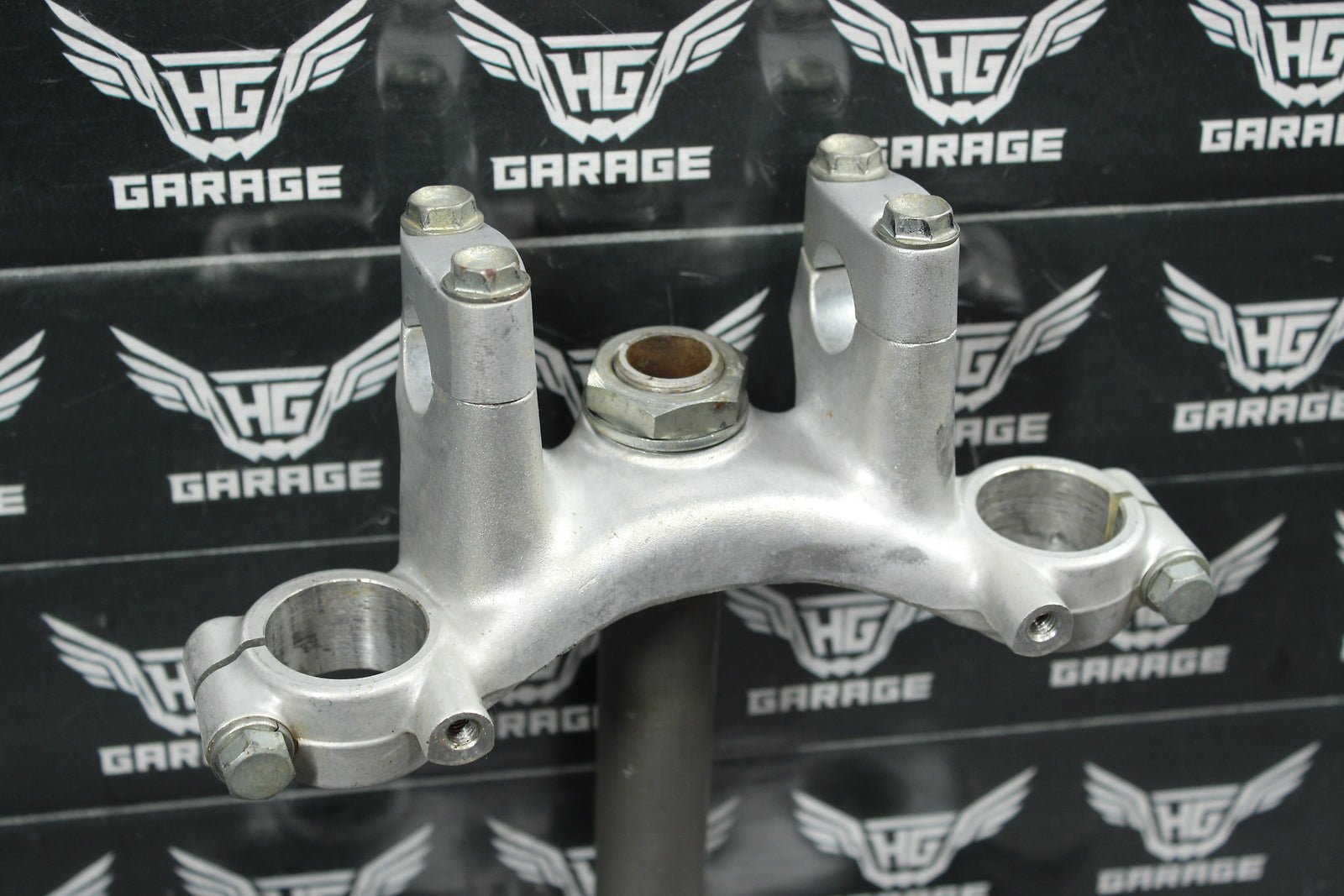 1998 KAWASAKI KX60 90 - 03 OEM FRONT FORKS LOWER UPPER TRIPLE TREE STEM CLAMP - hggarage