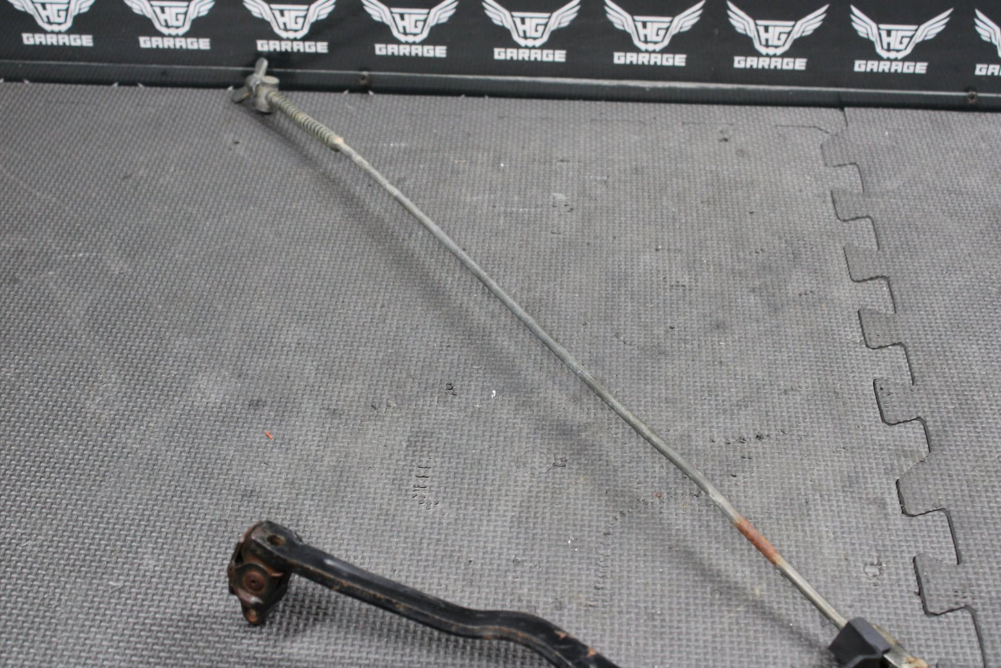 2002 HONDA XR200R 93 - 02 OEM RIGHT REARSET BRAKE FOOT PEDAL ARM ASSEMBLY - hggarage