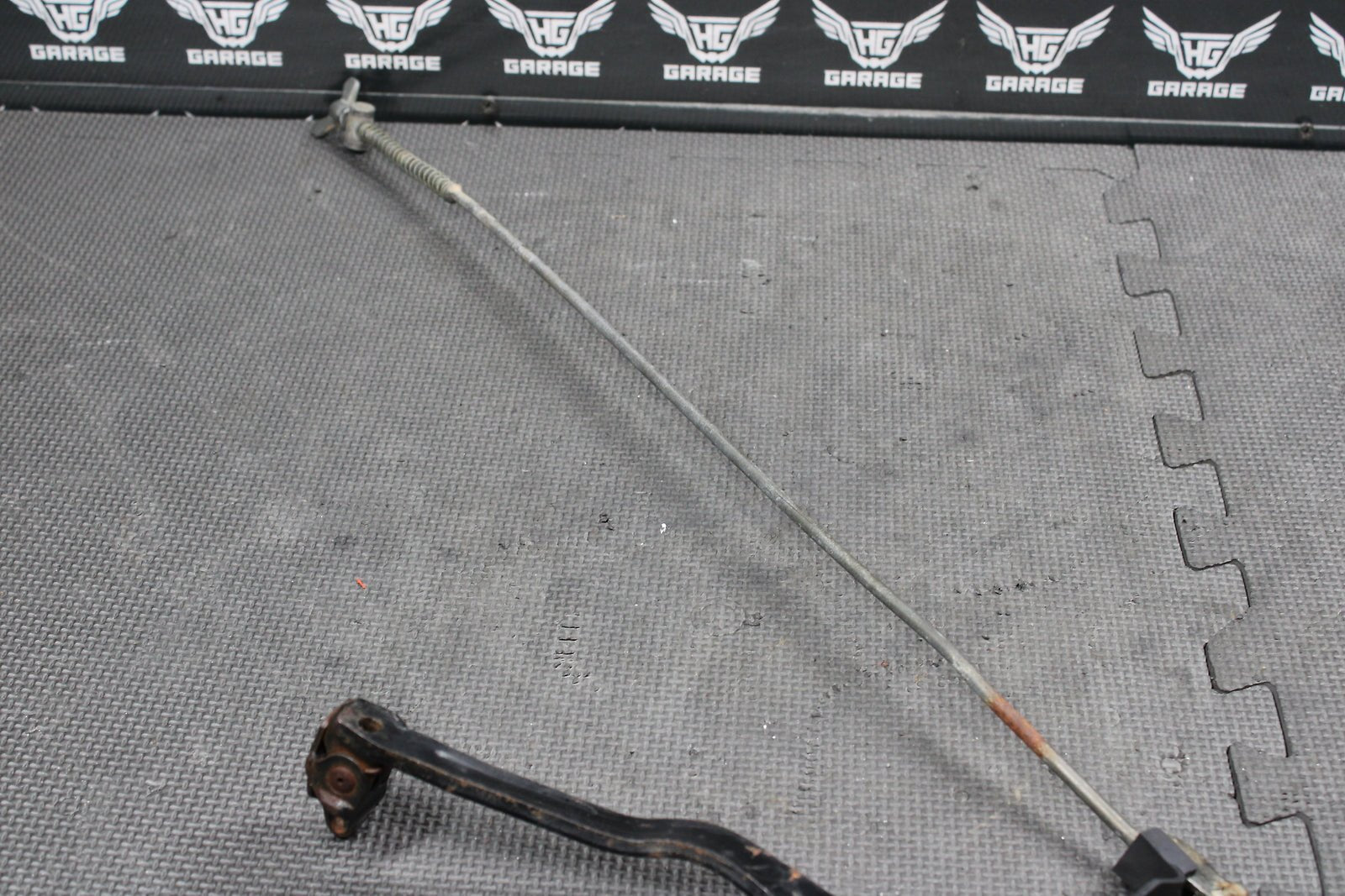 2002 HONDA XR200R 93 - 02 OEM RIGHT REARSET BRAKE FOOT PEDAL ARM ASSEMBLY - hggarage
