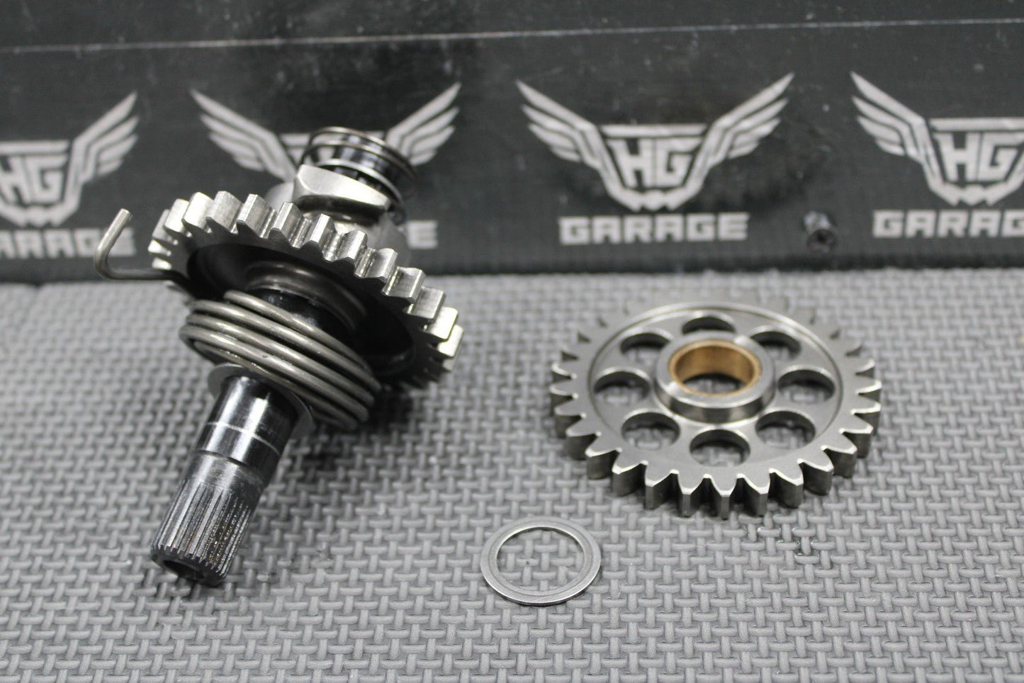 2010 05 - 13 KTM 250 XCF - W SXF OEM KICKSTART KICK START SHAFT W IDLER GEAR NICE! - hggarage