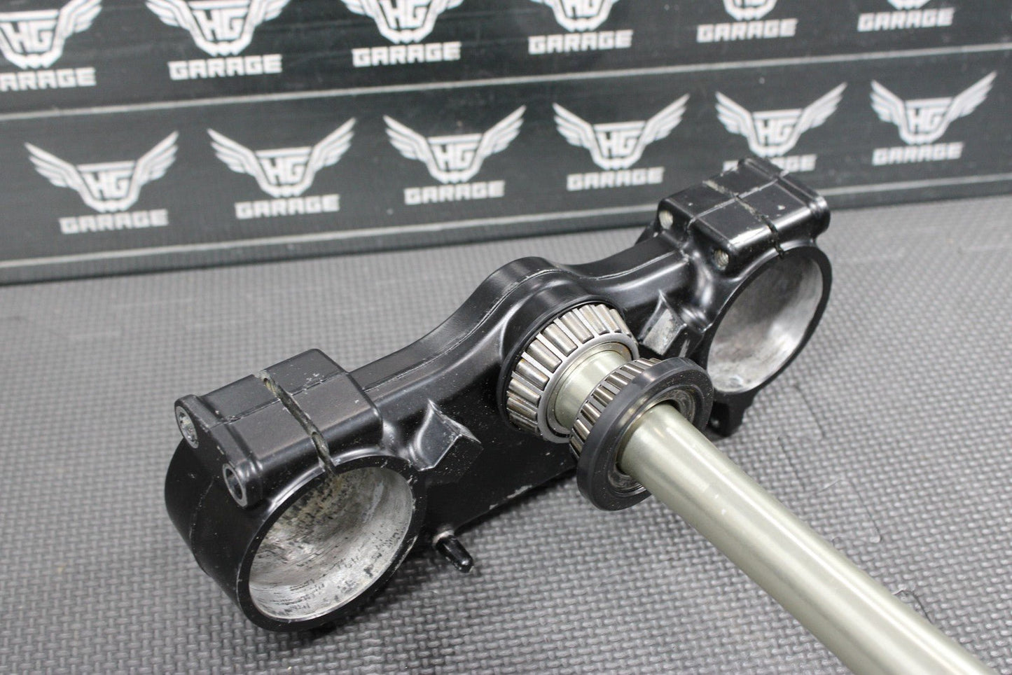 2014 KAWASAKI KX250F 13 - 14 OEM FRONT FORKS LOWER UPPER TRIPLE TREE CLAMP SET - hggarage