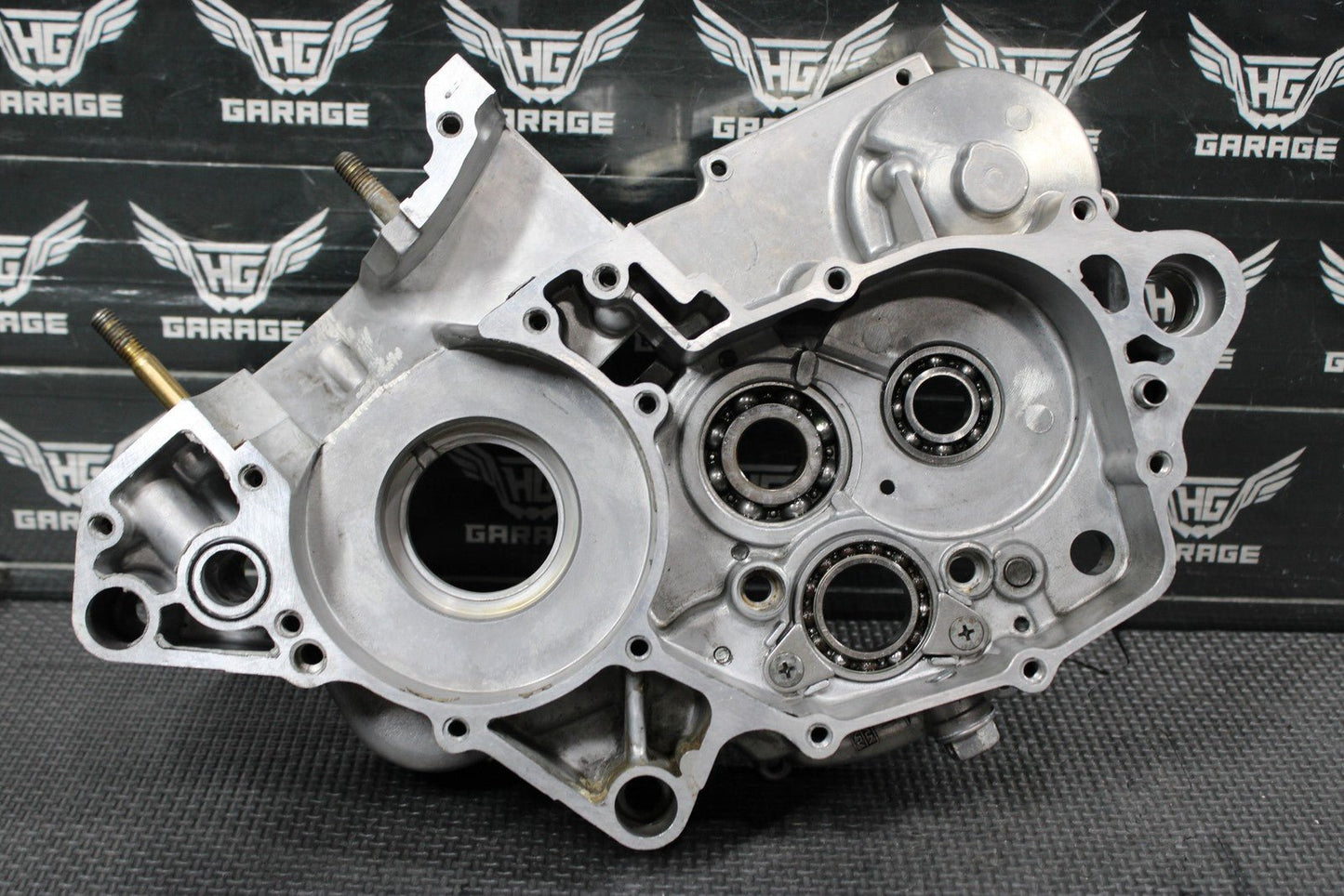 1996 KAWASAKI KX125 OEM LEFT RIGHT ENGINE MOTOR CRANKCASE CRANK CASES BLOCK - hggarage
