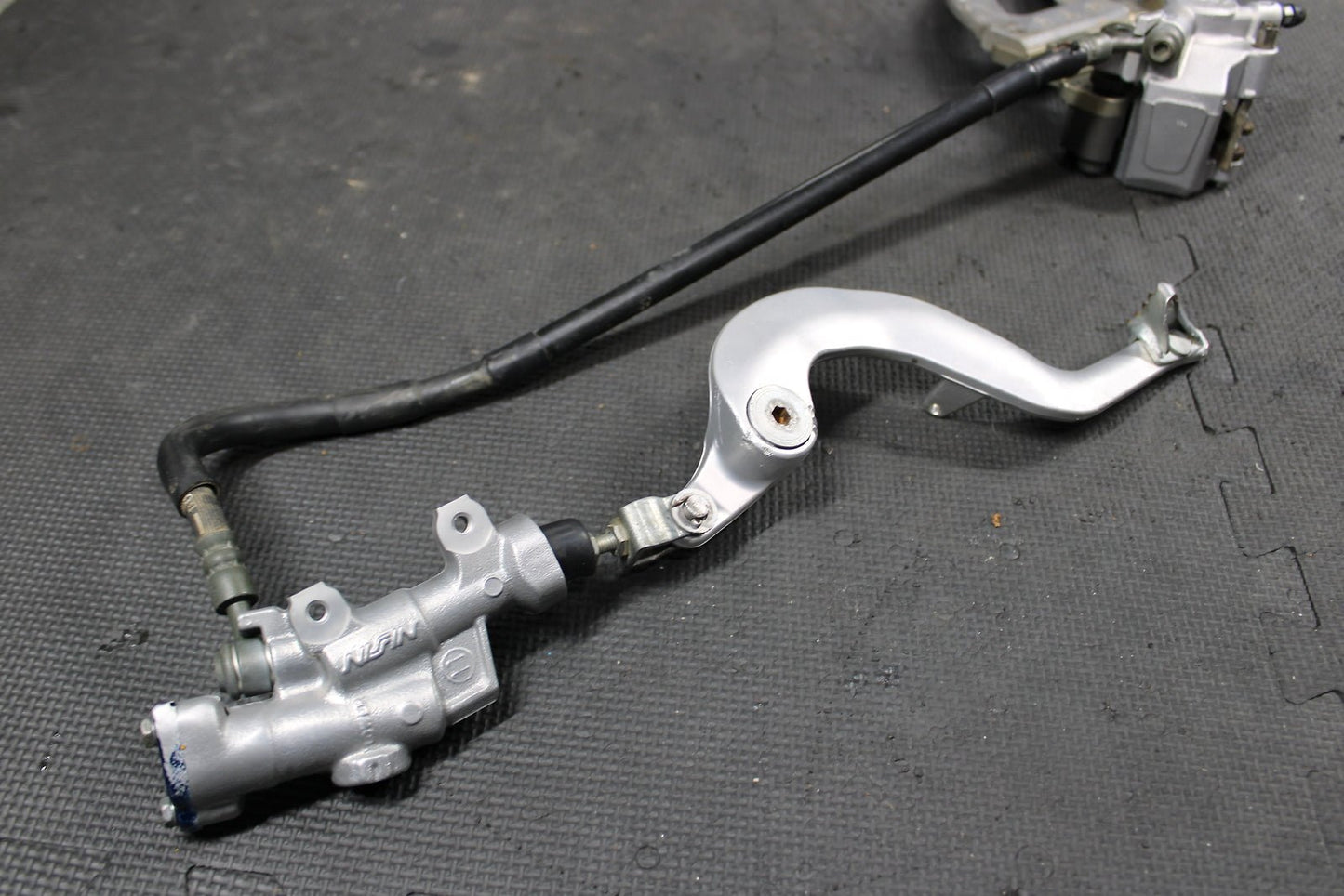 2007 YAMAHA YZ250F YZ450F OEM NISSIN REAR BACK BRAKE CALIPER MASTER CYLINDER LEV - hggarage