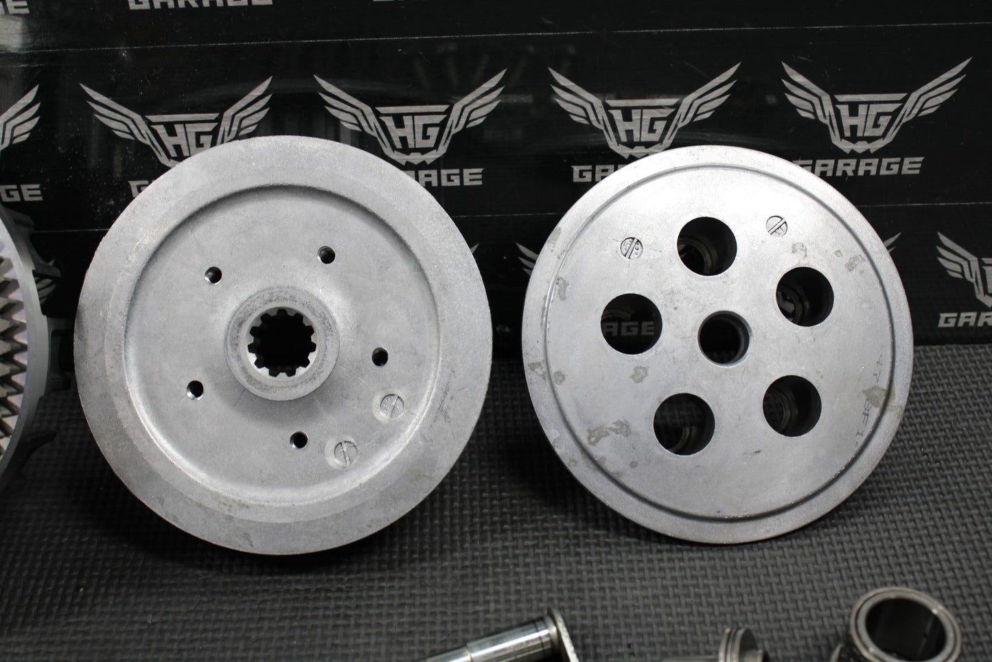 2014 KAWASAK 10 - 14 KX250F OEM COMPLETE CLUTCH W PLATES BASKET HUB SPRINGS GOOD! - hggarage