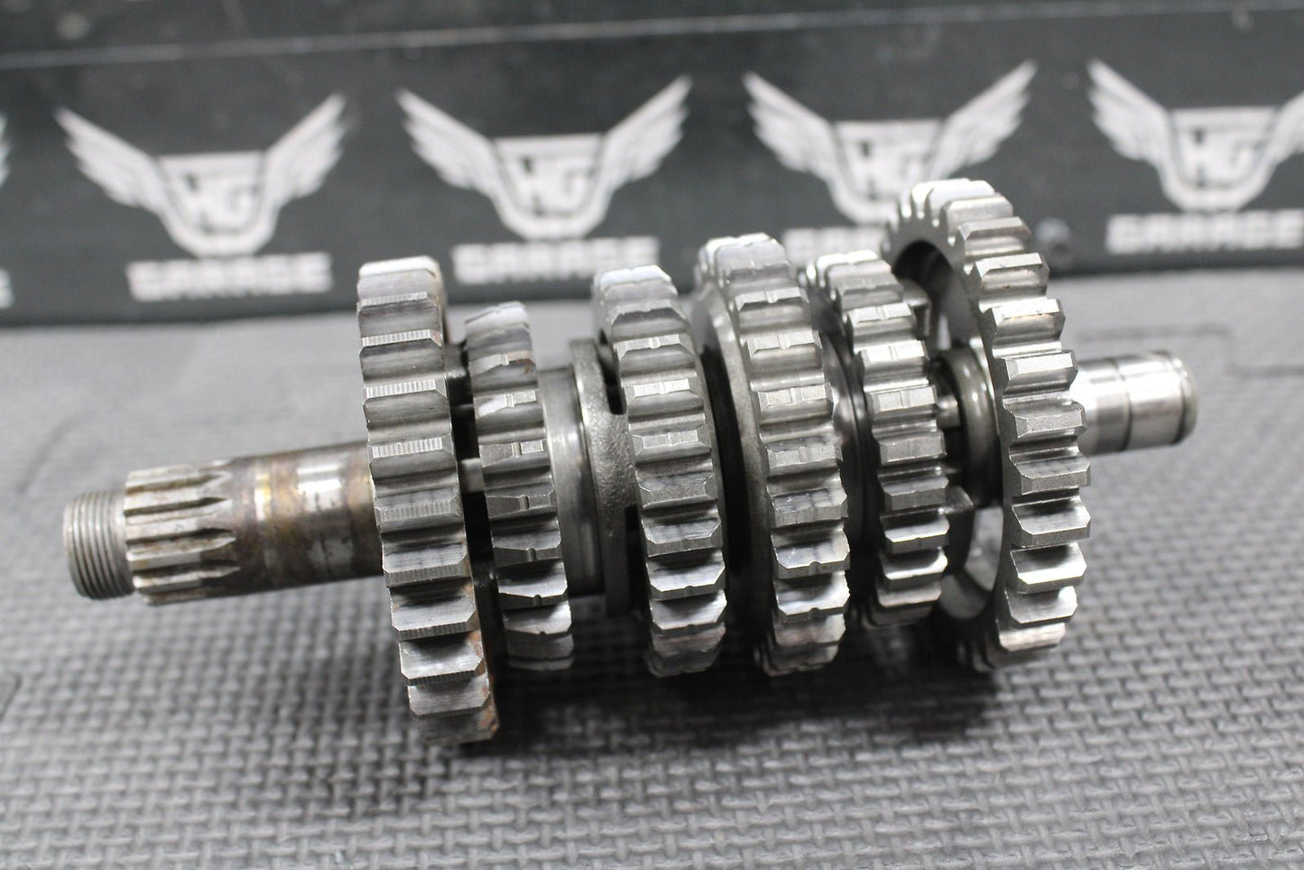 1993 YAMAHA YZ125 OEM 6 SPEED TRANSMISSION TRANNY TRANS GEARBOX SHIFT FORKS GEAR - hggarage