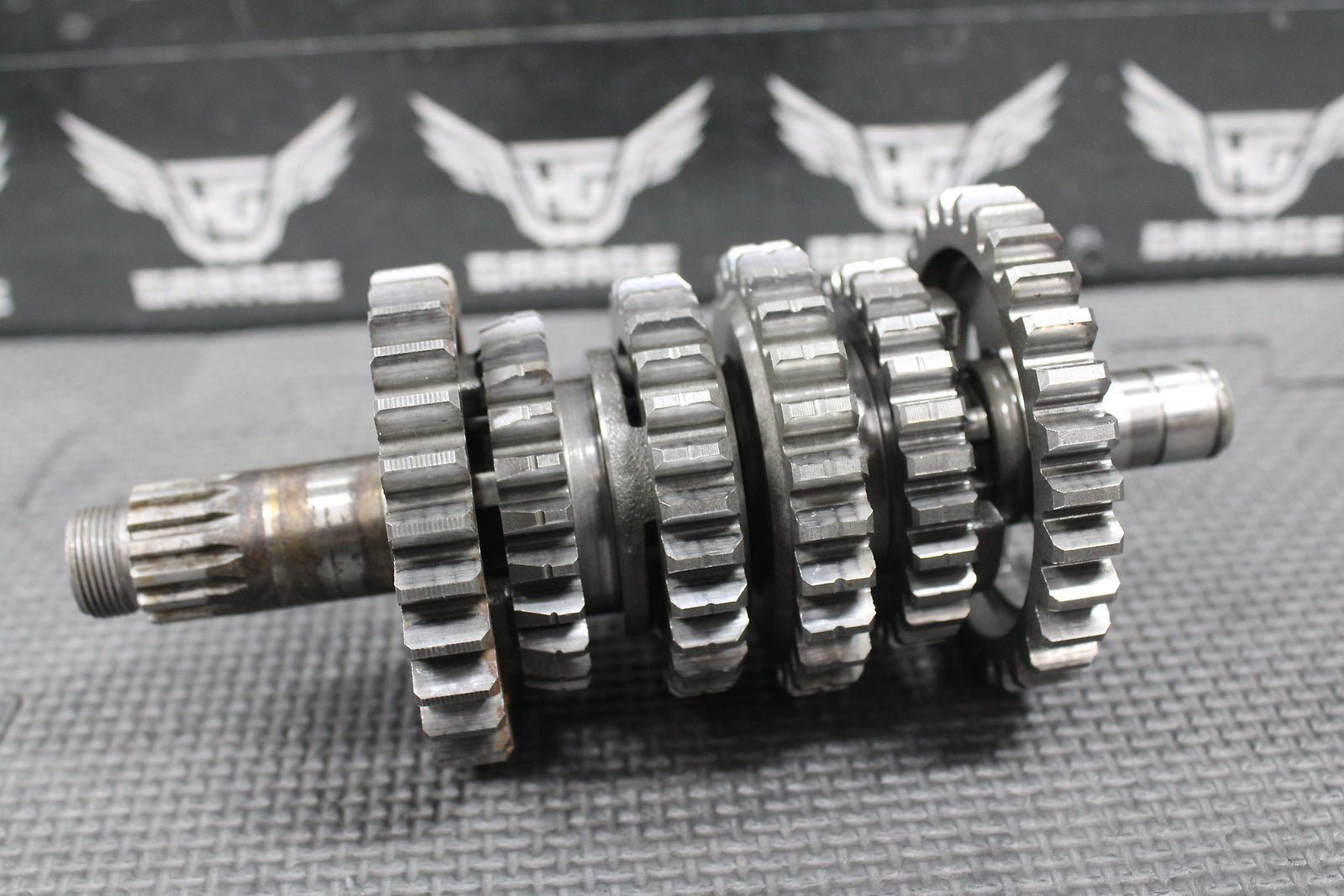 1993 YAMAHA YZ125 OEM 6 SPEED TRANSMISSION TRANNY TRANS GEARBOX SHIFT FORKS GEAR - hggarage