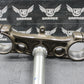 2007 2008 KAWASAKI KX250F OEM FRONT FORKS LOWER UPPER TRIPLE TREE STEM BAR CLAMP - hggarage