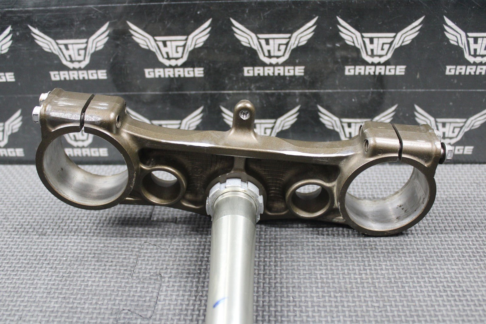 2007 2008 KAWASAKI KX250F OEM FRONT FORKS LOWER UPPER TRIPLE TREE STEM BAR CLAMP - hggarage