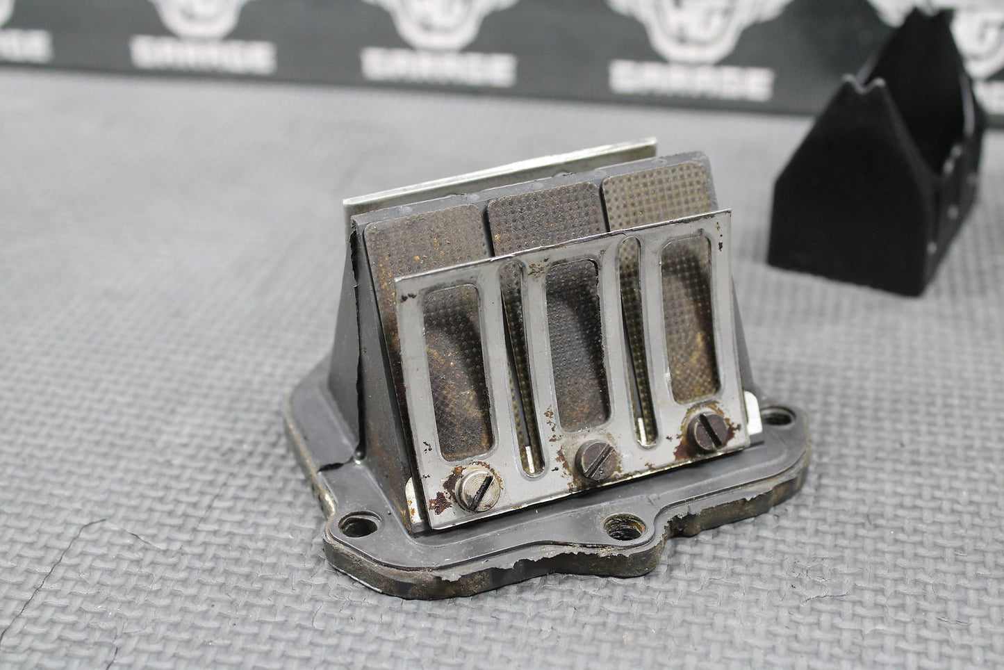 1995 KTM 250 300 OEM INTAKE BOOT REED BLOCK ASSEMBLY 54630050000 54630351244 - hggarage