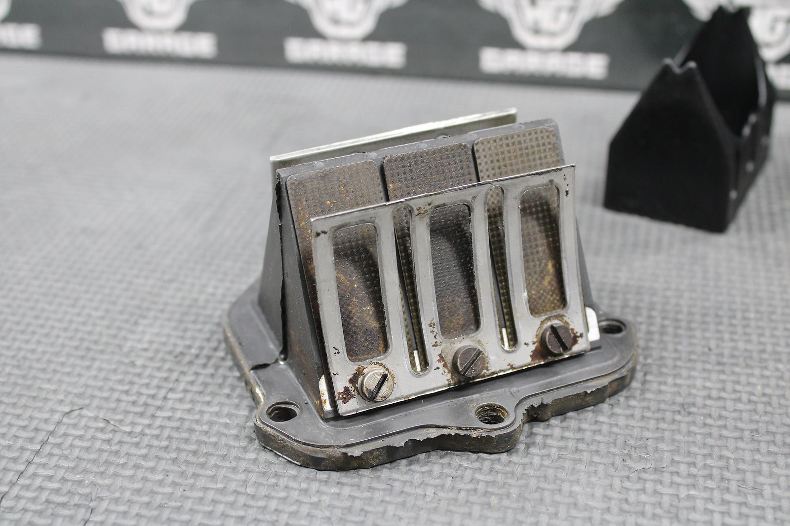 1995 KTM 250 300 OEM INTAKE BOOT REED BLOCK ASSEMBLY 54630050000 54630351244 - hggarage