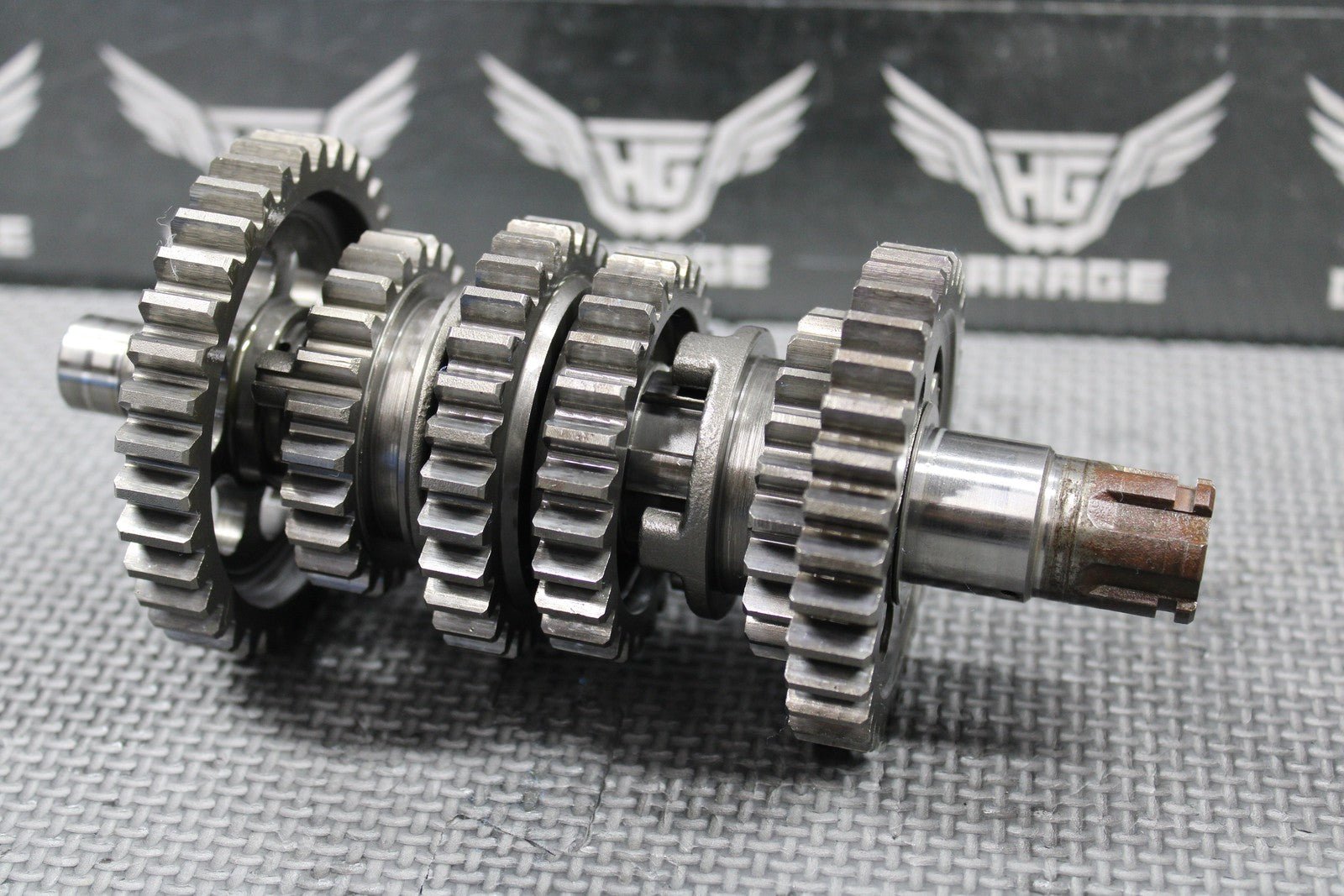 1991 HONDA 90 - 95 XR250R OEM TRANSMISSION TRANNY GEARBOX GEARS SHIFT FORKS GOOD! - hggarage