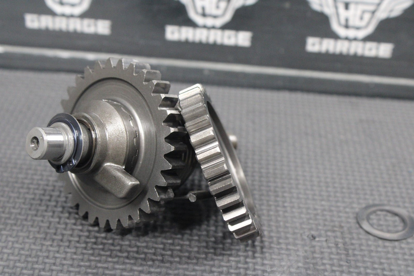 1986 86 - 88 KAWASAKI KDX200 OEM KICKSTART KICK START SHAFT W IDLER GEAR GOOD! - hggarage