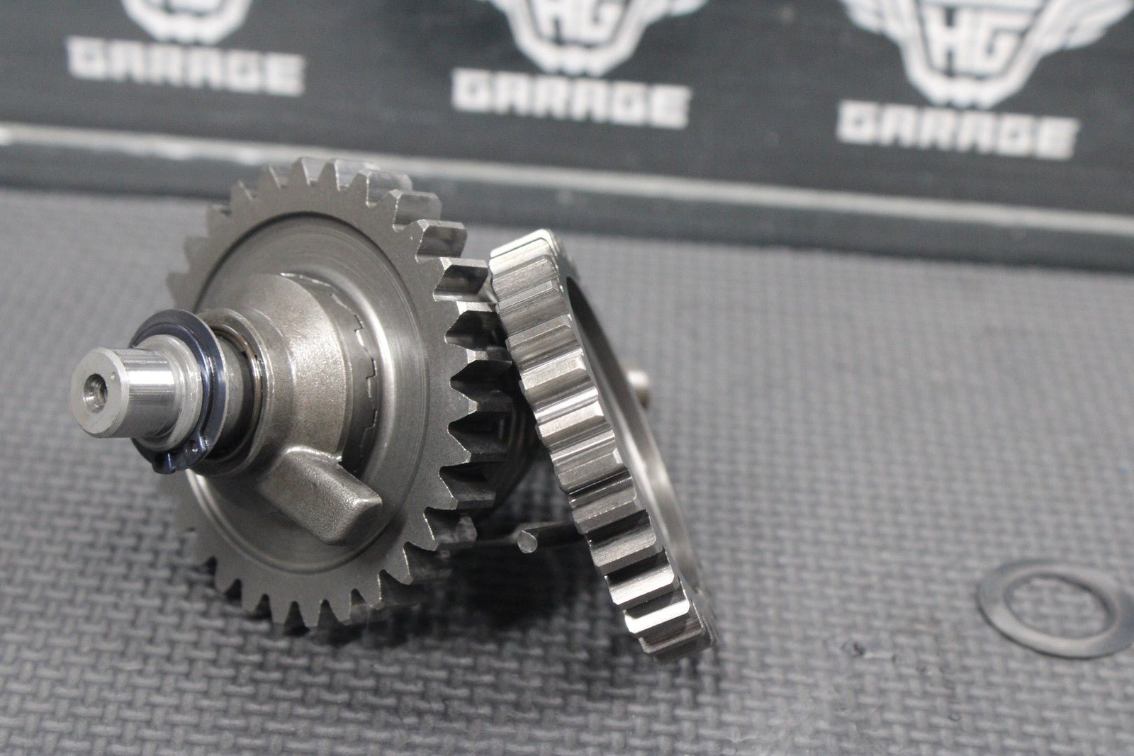 1986 86 - 88 KAWASAKI KDX200 OEM KICKSTART KICK START SHAFT W IDLER GEAR GOOD! - hggarage