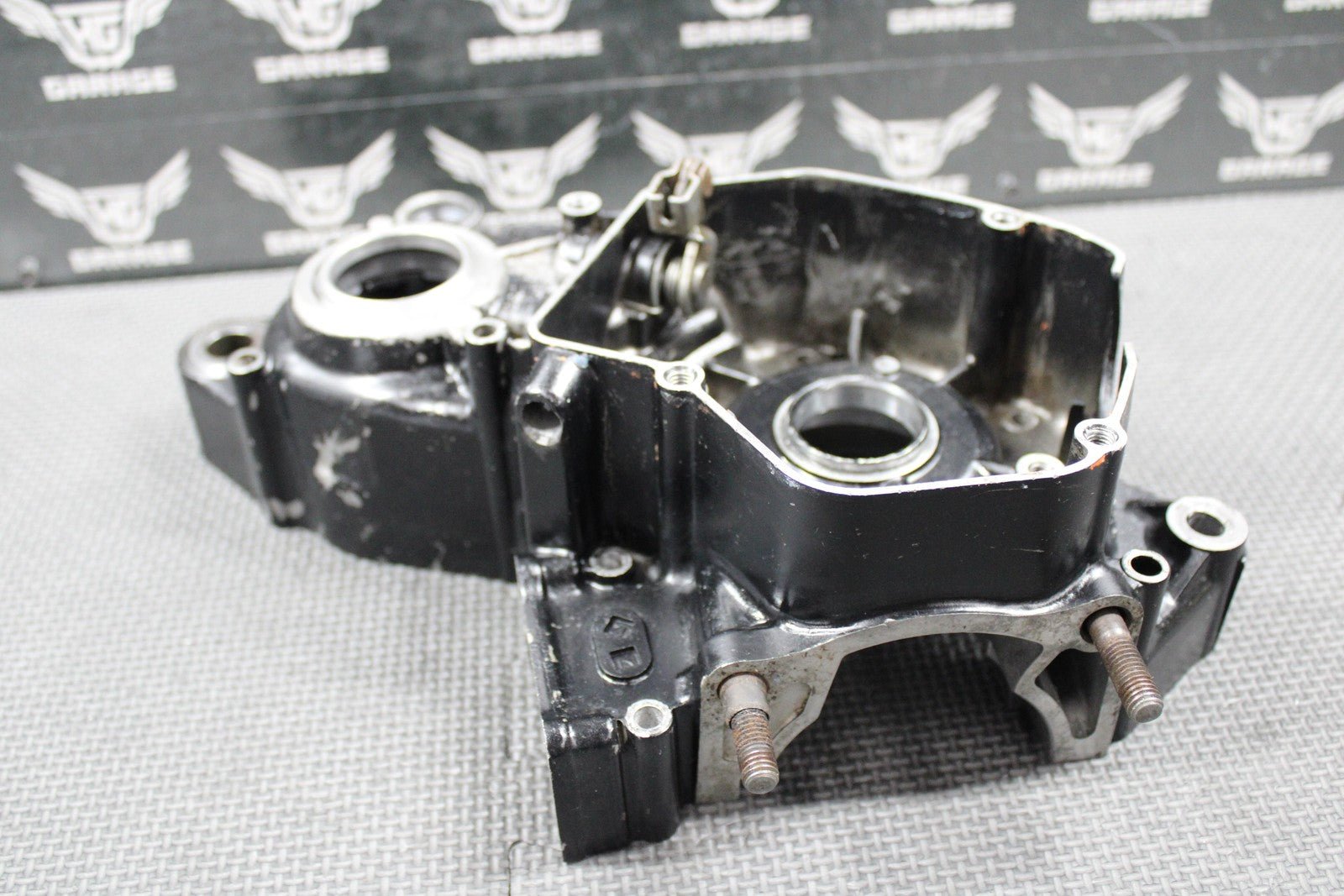 1988 HONDA CR125R OEM LEFT ENGINE MOTOR CRANKCASE CRANK CASE 112A0 - KS6 - 830 GOOD! - hggarage