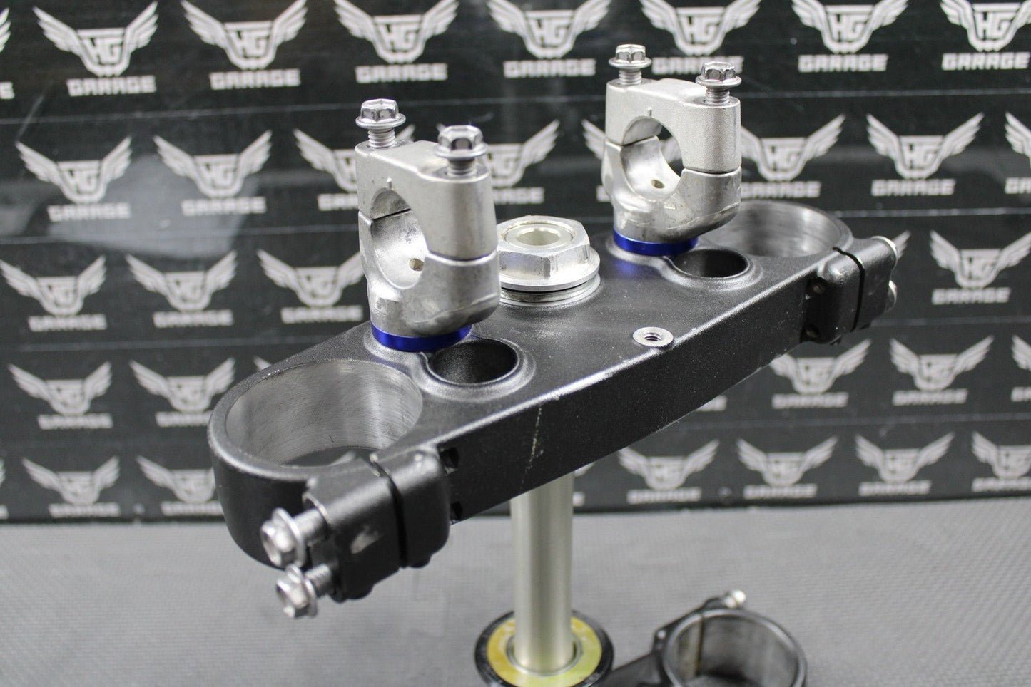 2020 YAMAHA 18 - 21 YZ250FX OEM FRONT FORKS LOWER UPPER TRIPLE TREE STEM BAR CLAMP - hggarage