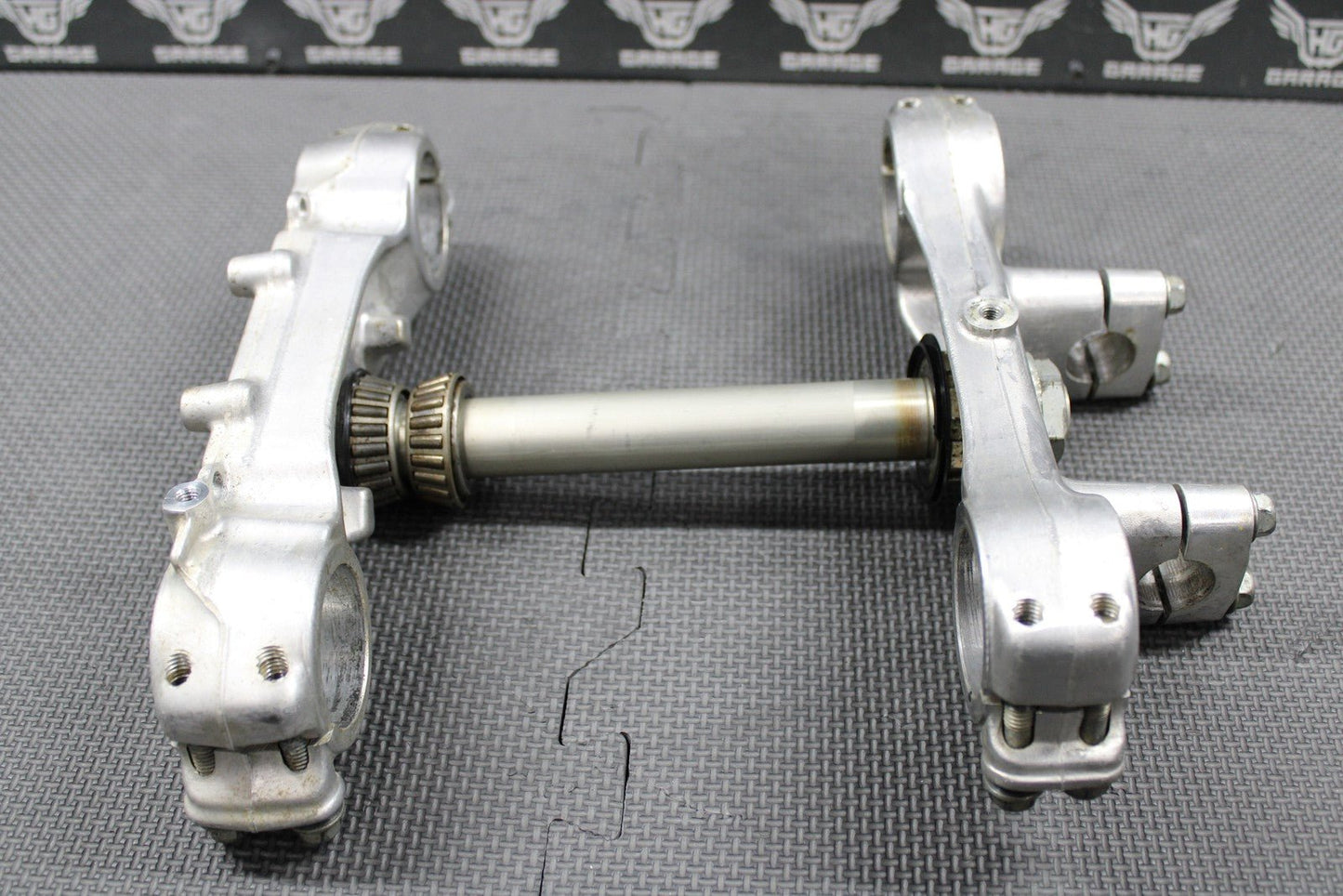 1988 HONDA CR250R OEM FRONT FORKS LOWER UPPER TRIPLE TREE STEM BAR CLAMP - hggarage