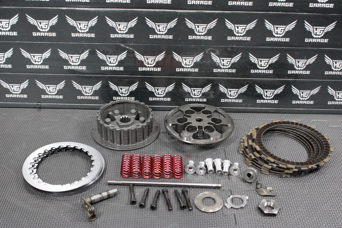 02 - 08 HONDA CRF450R REKLUSE CORE MANUAL COMPLETE CLUTCH W PLATES INNER OUTER HUB - hggarage