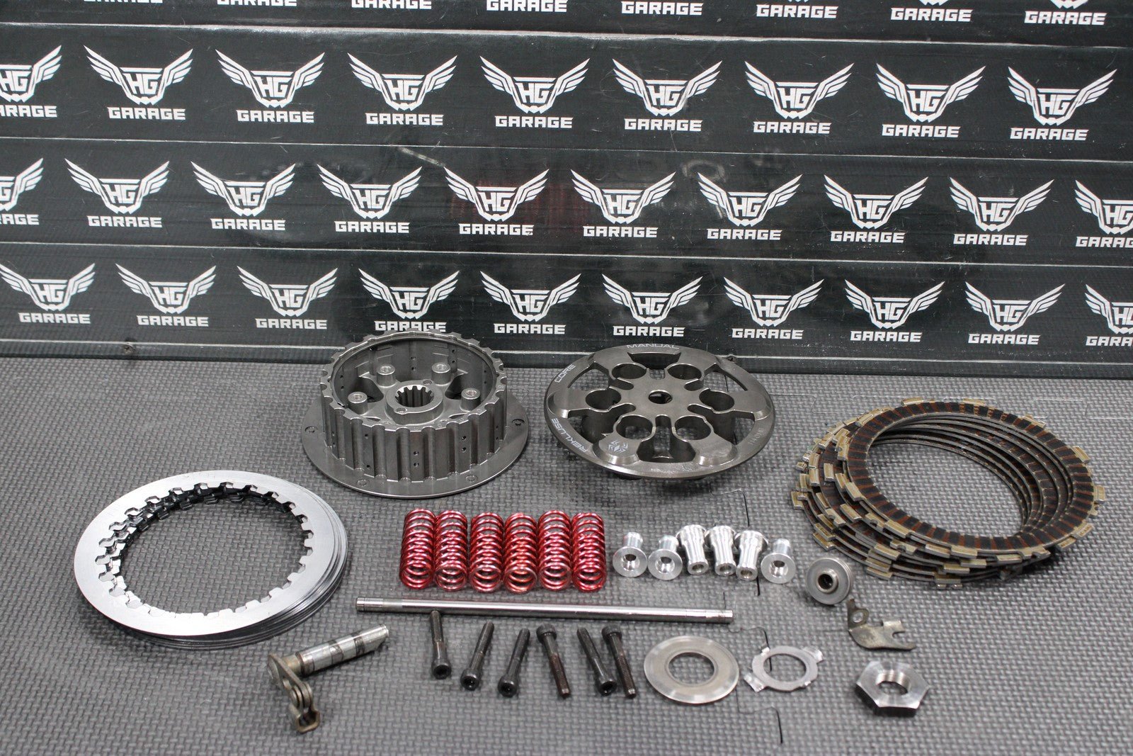 02 - 08 HONDA CRF450R REKLUSE CORE MANUAL COMPLETE CLUTCH W PLATES INNER OUTER HUB - hggarage