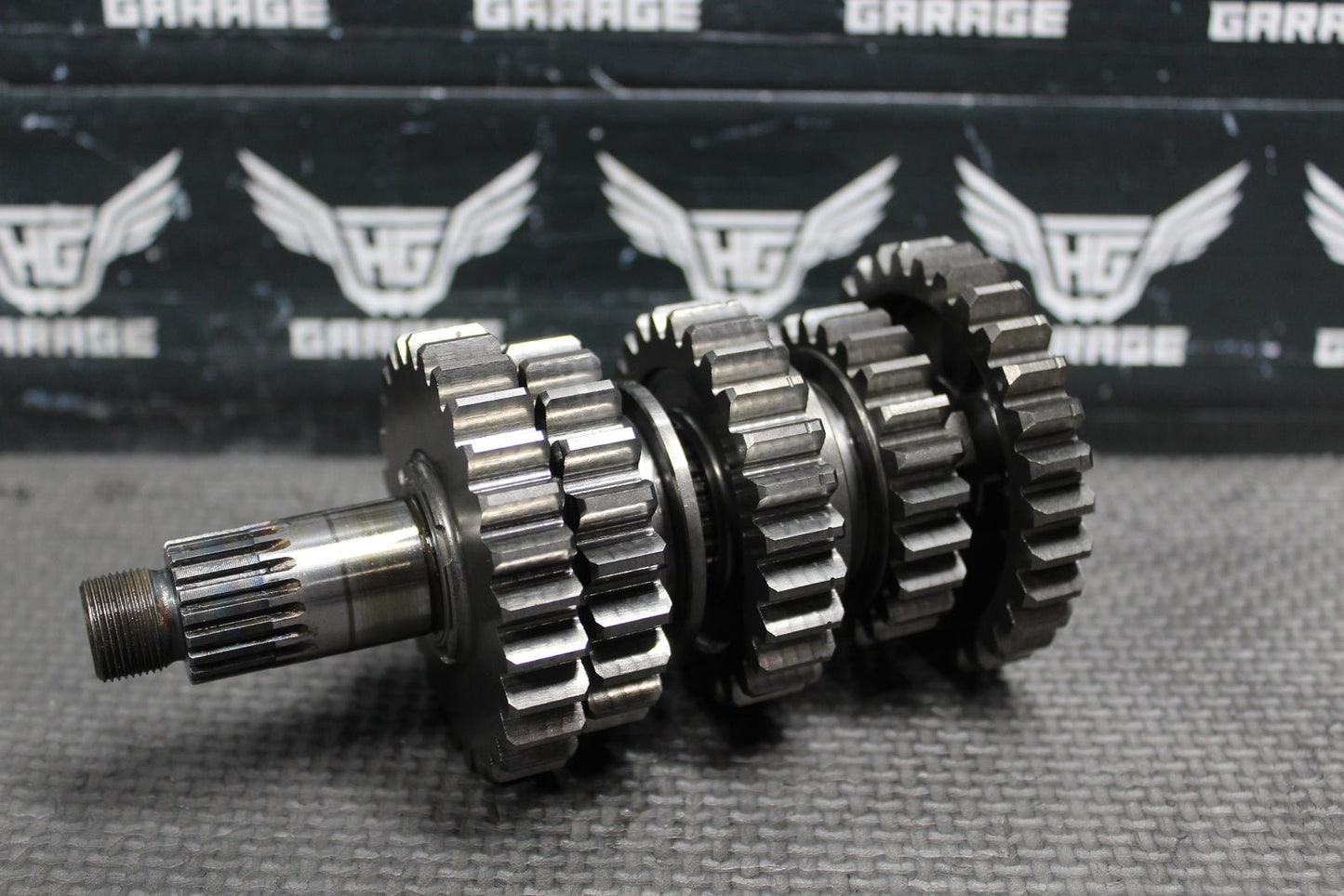 2018 KAWASAKI KX250F OEM ENGINE TRANSMISSION TRANNY SHIFT FORKS SHAFT SENSOR - hggarage