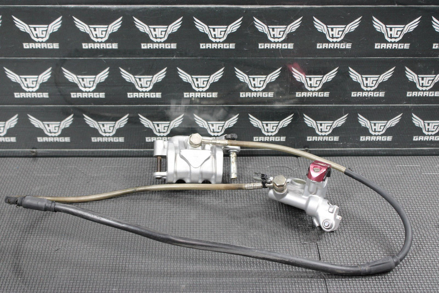 2007 HONDA 07 - 09 CRF450R NISSIN FRONT BRAKE CALIPER MASTER CYLINDER W BRAKE HOSE - hggarage
