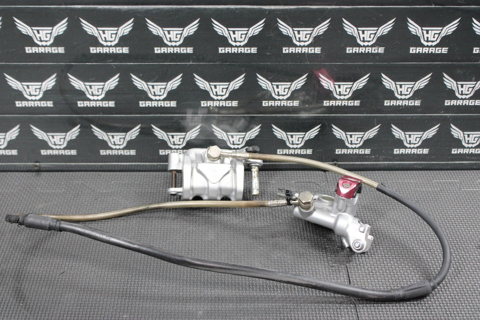 2007 HONDA 07 - 09 CRF450R NISSIN FRONT BRAKE CALIPER MASTER CYLINDER W BRAKE HOSE - hggarage