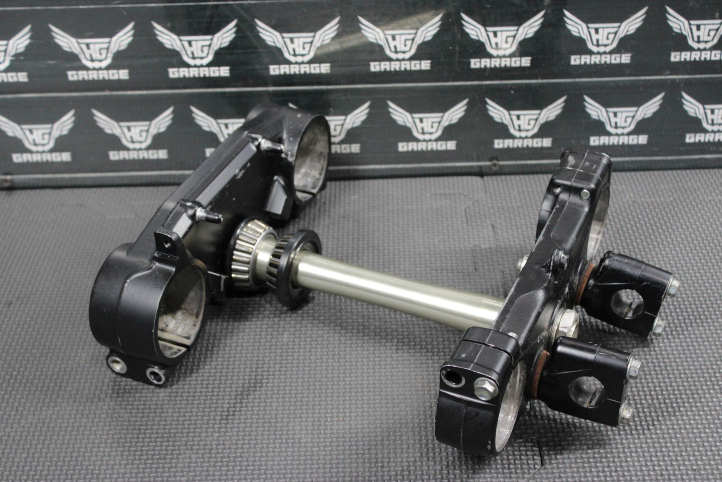 2014 KAWASAKI KX250F 13 - 14 OEM FRONT FORKS LOWER UPPER TRIPLE TREE CLAMP SET - hggarage