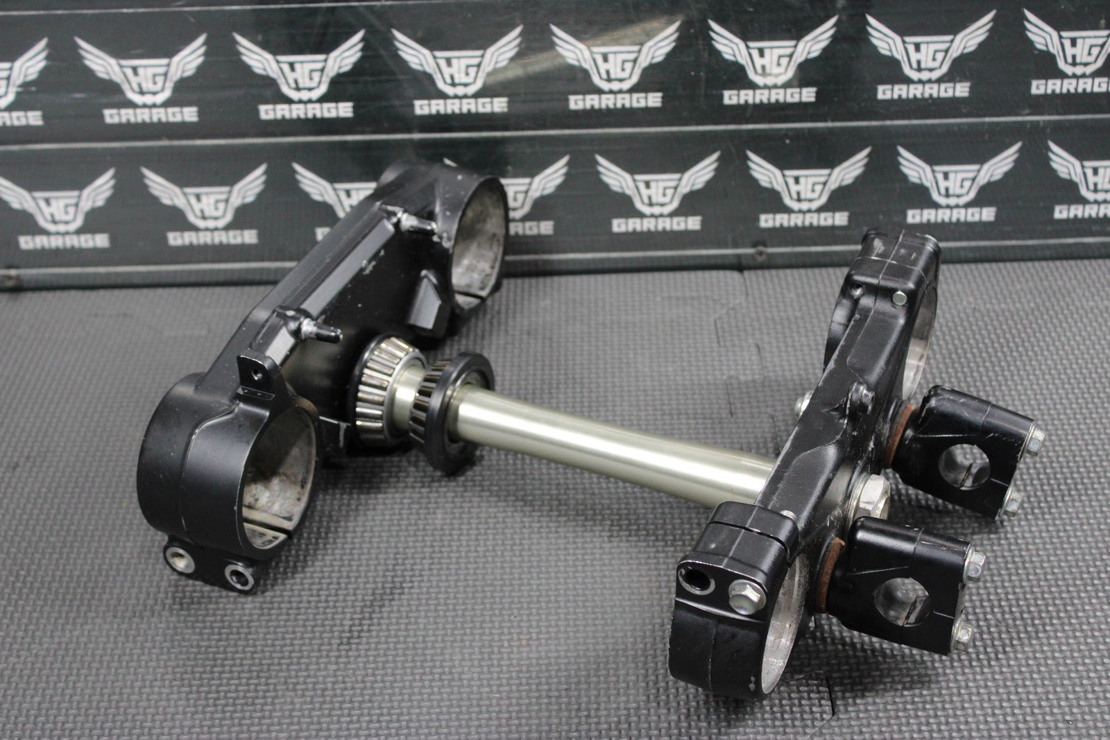 2014 KAWASAKI KX250F 13 - 14 OEM FRONT FORKS LOWER UPPER TRIPLE TREE CLAMP SET - hggarage