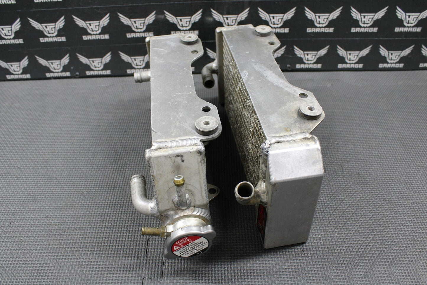 2004 02 - 04 HONDA CRF450R FLUIDYNE POWERSPORTS LEFR RIGHT RADIATOR RADIATORS SET - hggarage