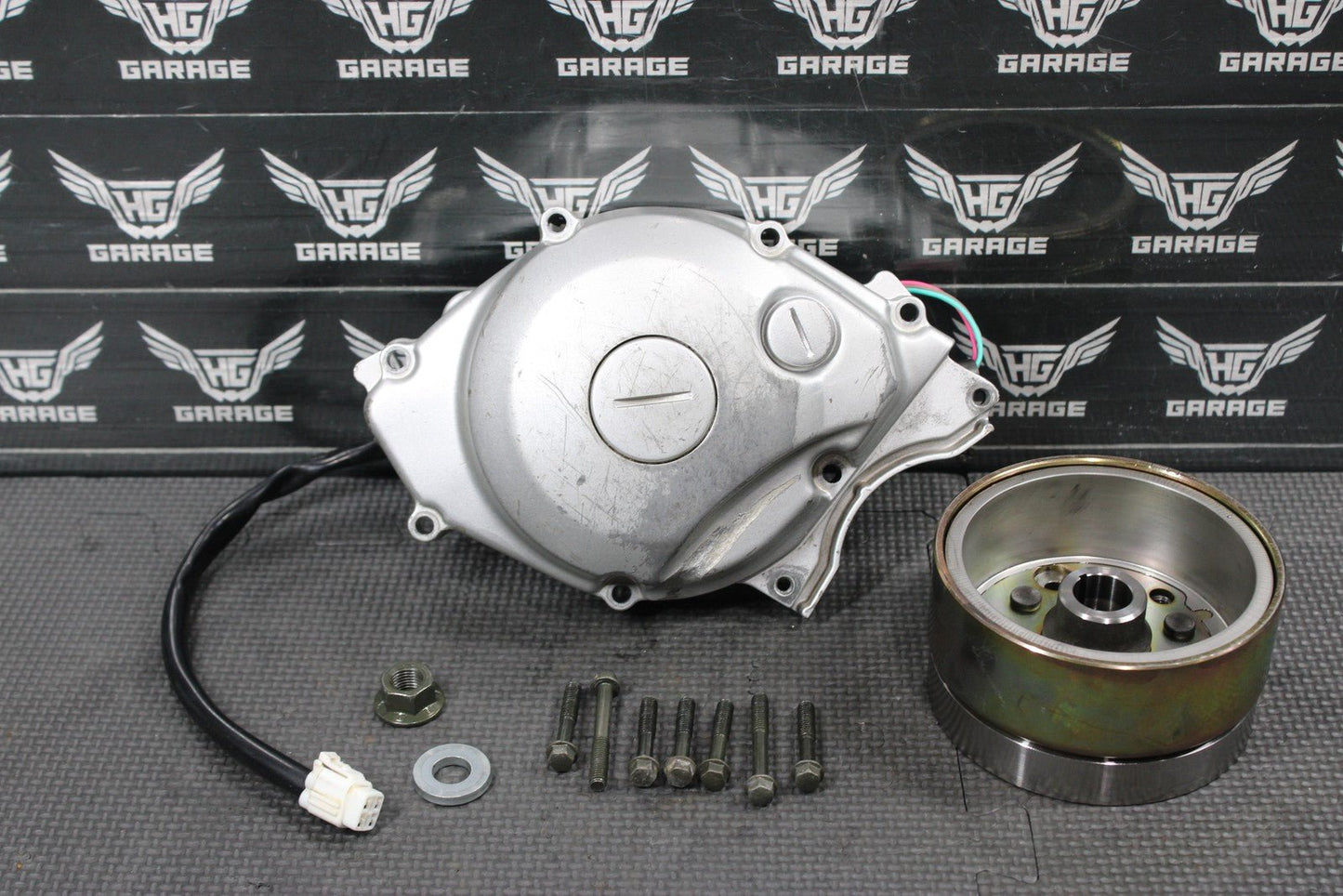 2000 YAMAHA 00 - 07 TTR125L STATOR MAGNETO ROTOR FLYWHEEL 5HP - 85510 - 02 - 00 GOOD! - hggarage