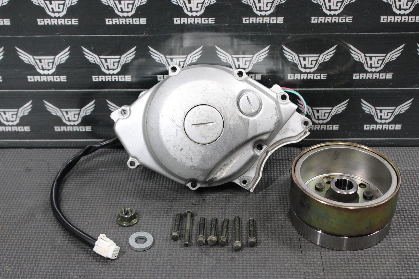 2000 YAMAHA 00 - 07 TTR125L STATOR MAGNETO ROTOR FLYWHEEL 5HP - 85510 - 02 - 00 GOOD! - hggarage
