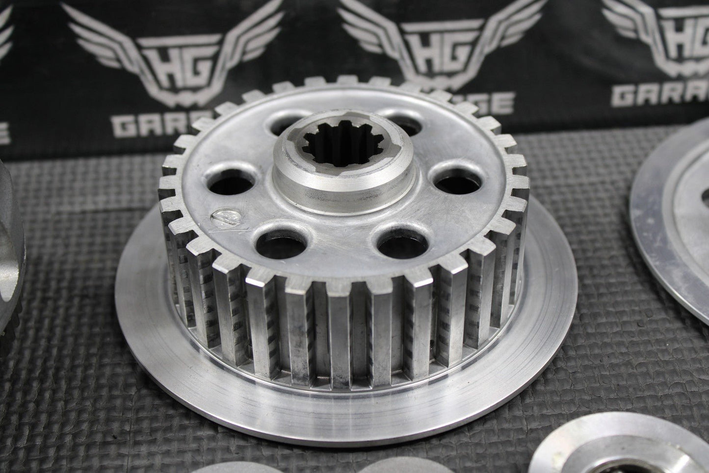 2009 KAWASAKI KLX250SF OEM COMPLETE CLUTCH W PLATES BASKET HUB 13095 - 0576 NICE! - hggarage