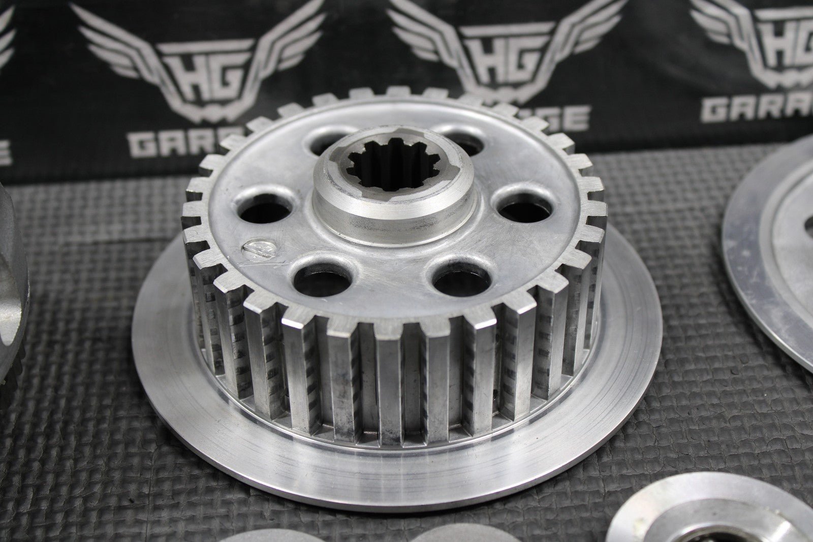 2009 KAWASAKI KLX250SF OEM COMPLETE CLUTCH W PLATES BASKET HUB 13095 - 0576 NICE! - hggarage