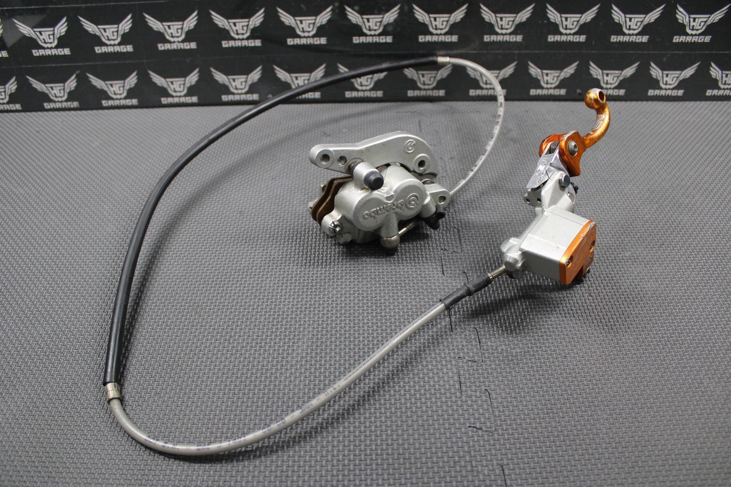 2009 2010 KTM 250 450 XCF - W OEM FRONT BRAKE CALIPER MASTER CYLINDER ASV LEVER - hggarage