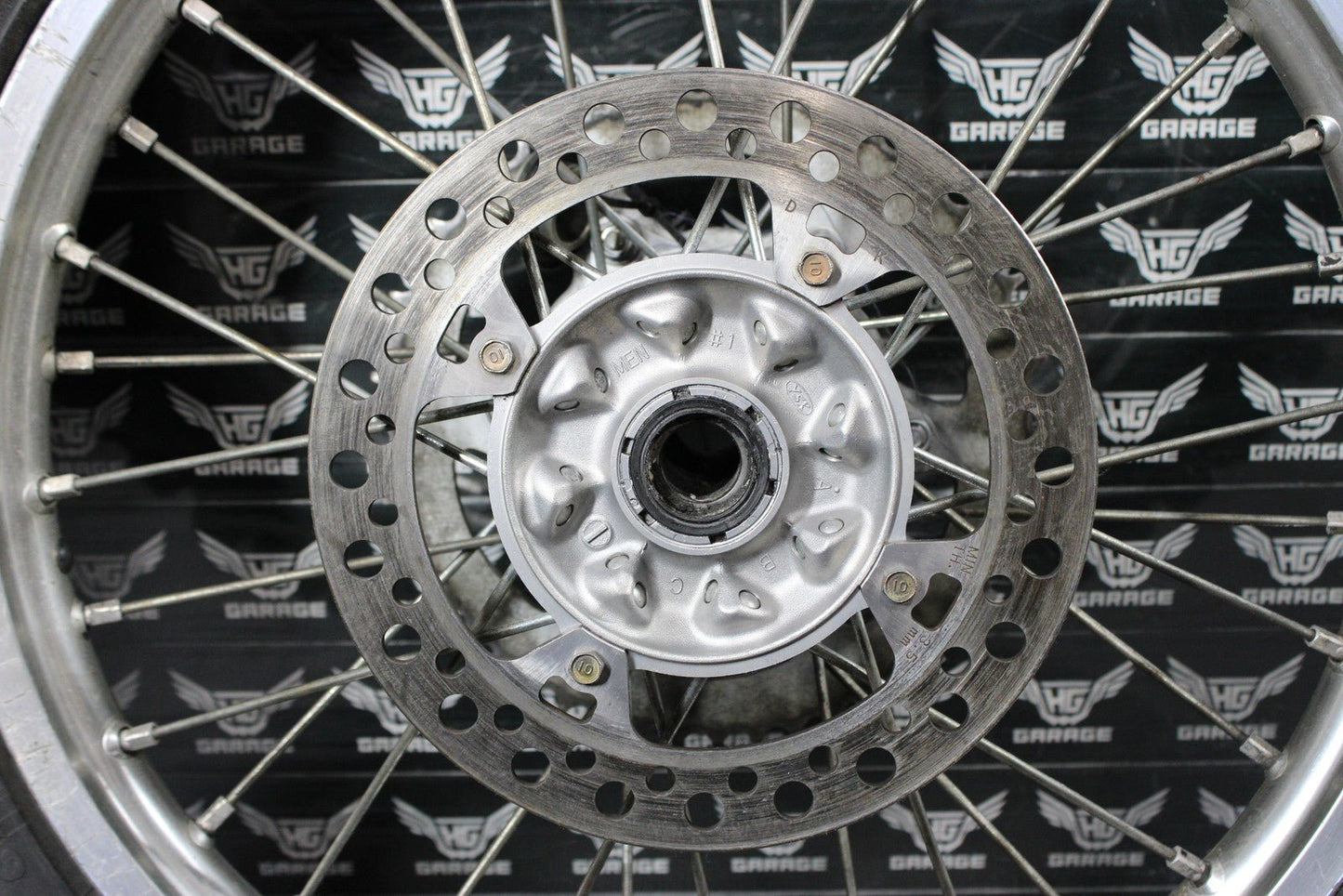 2009 KAWASAKI KX250F OEM REAR BACK WHEEL RIM HUB 41090 - 5227 READ DESC! - hggarage