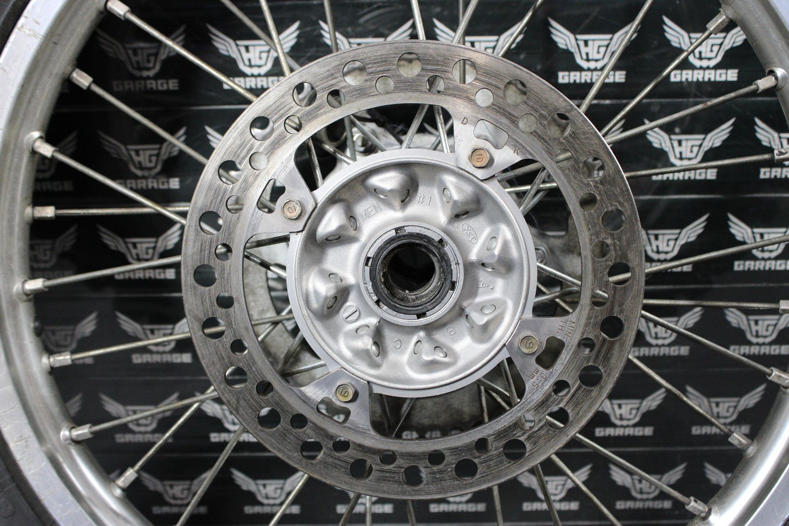 2009 KAWASAKI KX250F OEM REAR BACK WHEEL RIM HUB 41090 - 5227 READ DESC! - hggarage