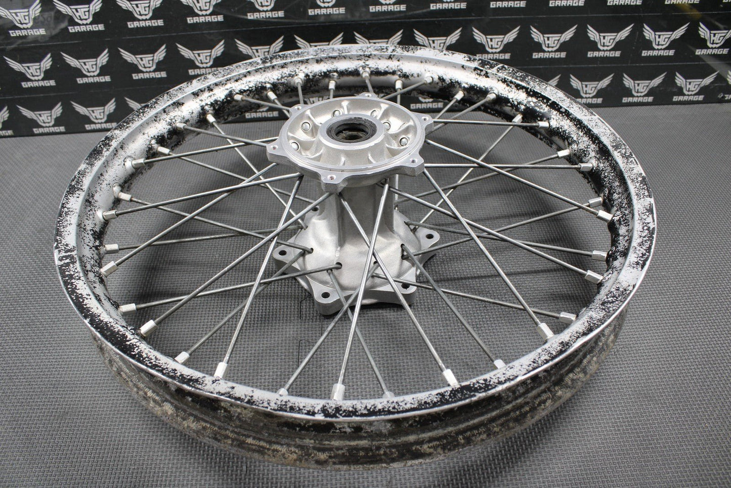 1999 SUZUKI 96 - 99 RM125 OEM 19" x 1.85" REAR BACK WHEEL RIM HUB 64111 - 43D00 - hggarage