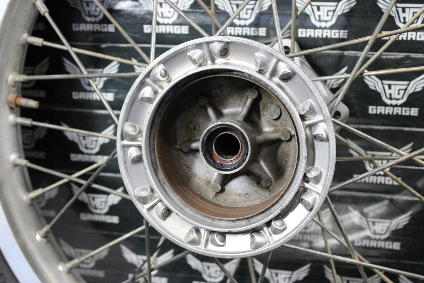 1986 KAWASAKI KDX200 OEM D.I.D 18" REAR BACK WHEEL RIM HUB READ DESC! - hggarage
