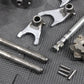 1987 YAMAHA TW200 OEM ENGINE TRANSMISSION TRANNY GEARBOX SHIFT FORKS DRUM GEARS - hggarage