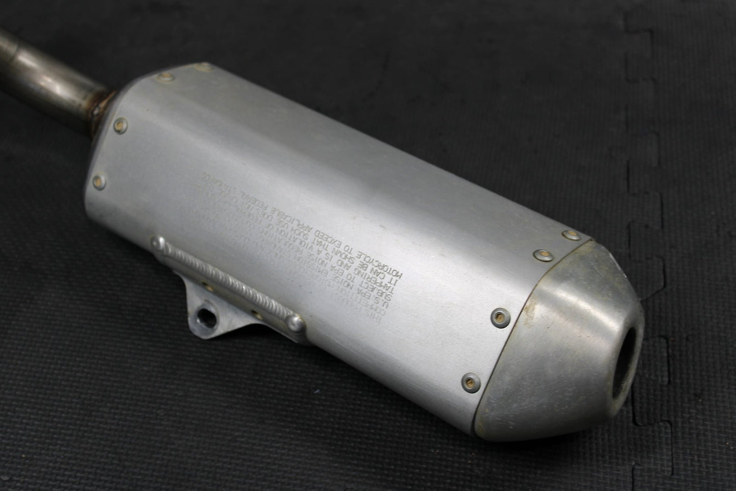 2016 HONDA CRF250R OEM LEFT MUFFLER EXHAUST SILENCER SLIP ON PIPE 18410 - KRN - 407 - hggarage