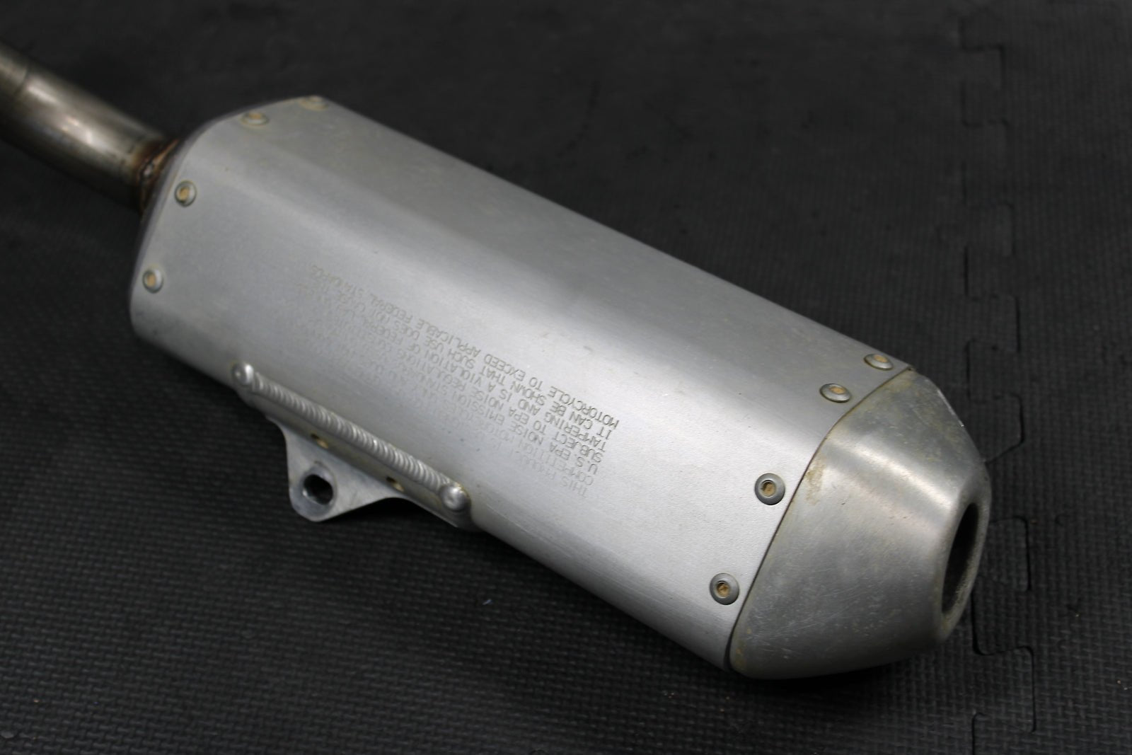 2016 HONDA CRF250R OEM LEFT MUFFLER EXHAUST SILENCER SLIP ON PIPE 18410 - KRN - 407 - hggarage