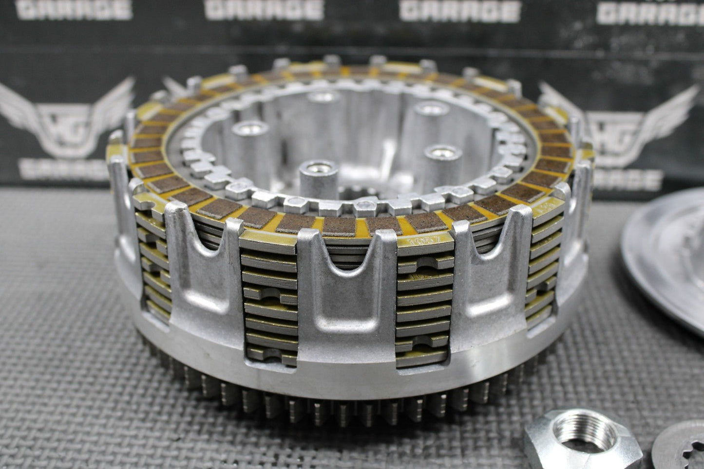 2014 KAWASAK 10 - 14 KX250F OEM COMPLETE CLUTCH W PLATES BASKET HUB SPRINGS GOOD! - hggarage