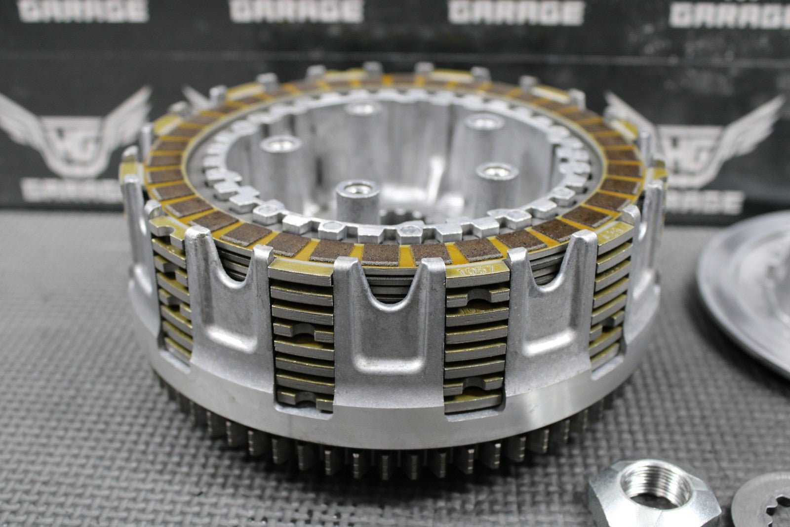2014 KAWASAK 10 - 14 KX250F OEM COMPLETE CLUTCH W PLATES BASKET HUB SPRINGS GOOD! - hggarage