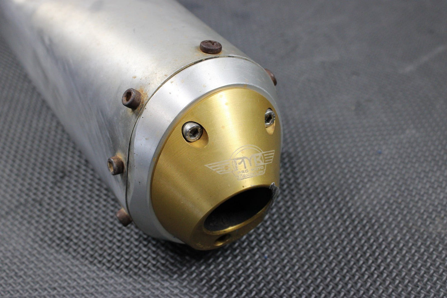 2006 YAMAHA YZ450F OEM MUFFLER EXHAUST SILENCER SLIP ON PIPE PRO MOTO BILLET CAP - hggarage