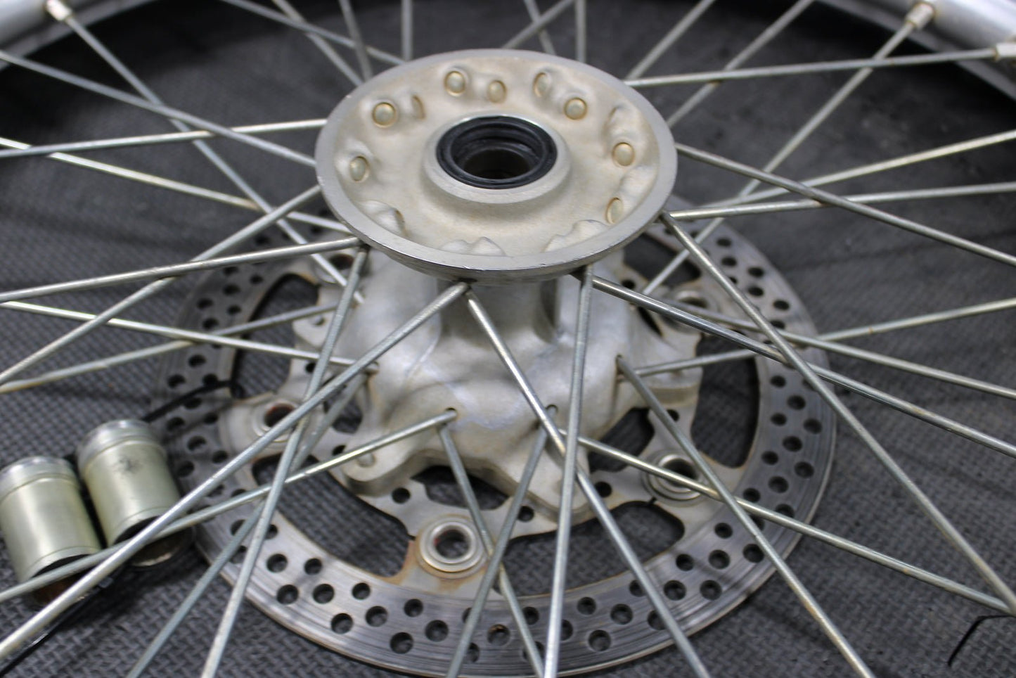 2004 Suzuki RM250 OEM Excel 21" Front Wheel Rim Hub 54111 - 36E00 55311 - 28C01 - hggarage