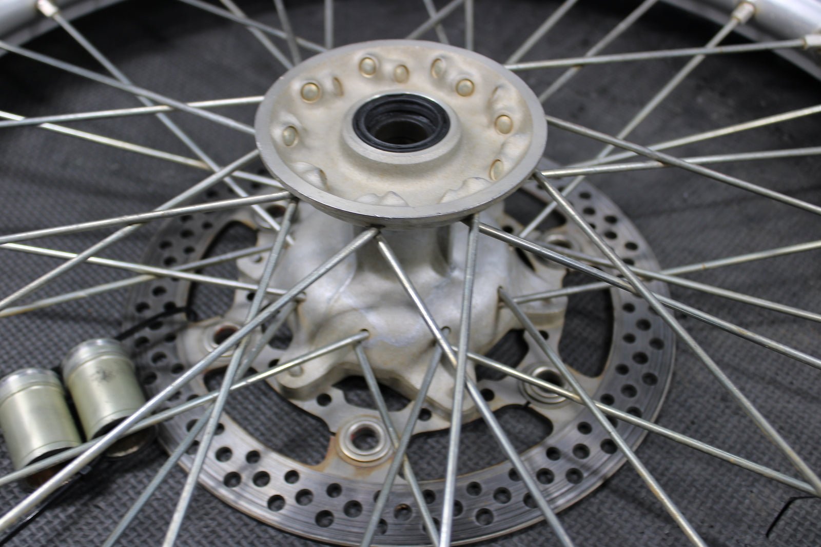 2004 Suzuki RM250 OEM Excel 21" Front Wheel Rim Hub 54111 - 36E00 55311 - 28C01 - hggarage