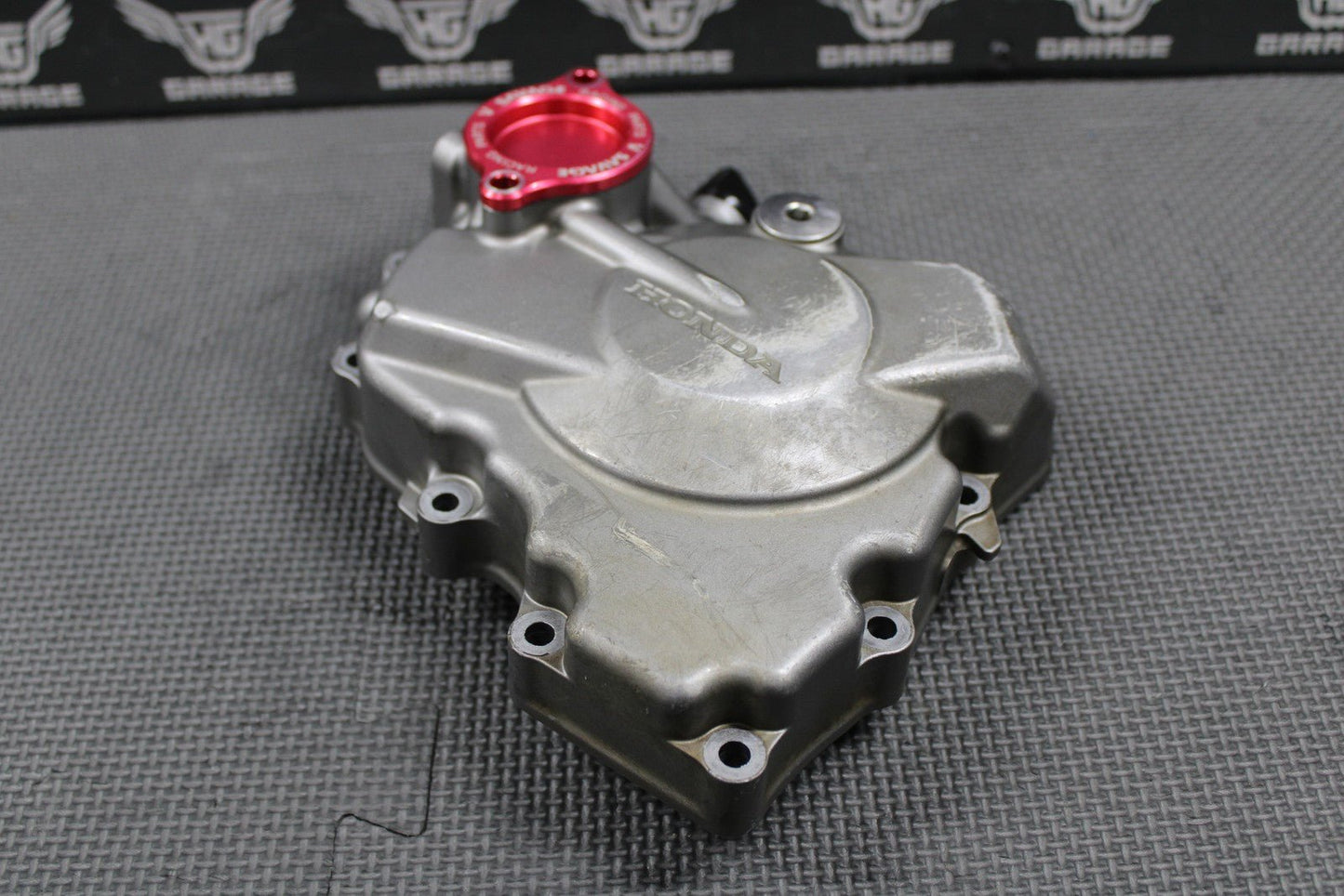2013 10 - 17 HONDA CRF250R OEM LEFT STATOR GENERATOR MAGNETO COVER 11340 - KRN - B10 - hggarage