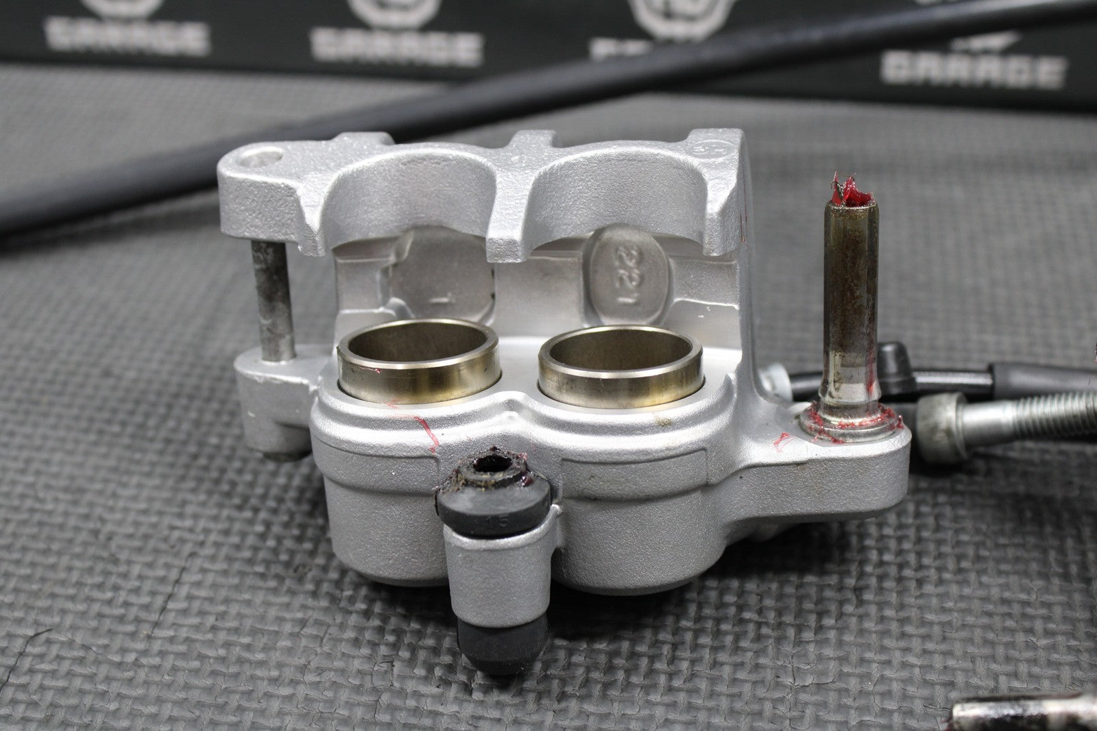 2014 KAWASAKI 13 - 14 KX250F KX450F OEM FRONT BRAKE CALIPER MASTER CYLINDER ASV - hggarage